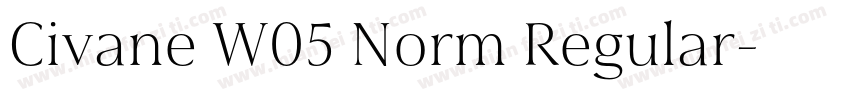 Civane W05 Norm Regular字体转换